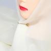 12Pcs/Lot Anti Slip Brooch Headscarf Shawl Scarf Lady Muslim Fixed Pins Scarf Hijab Clips Pearl Stylish Brooch for Women Jewelry