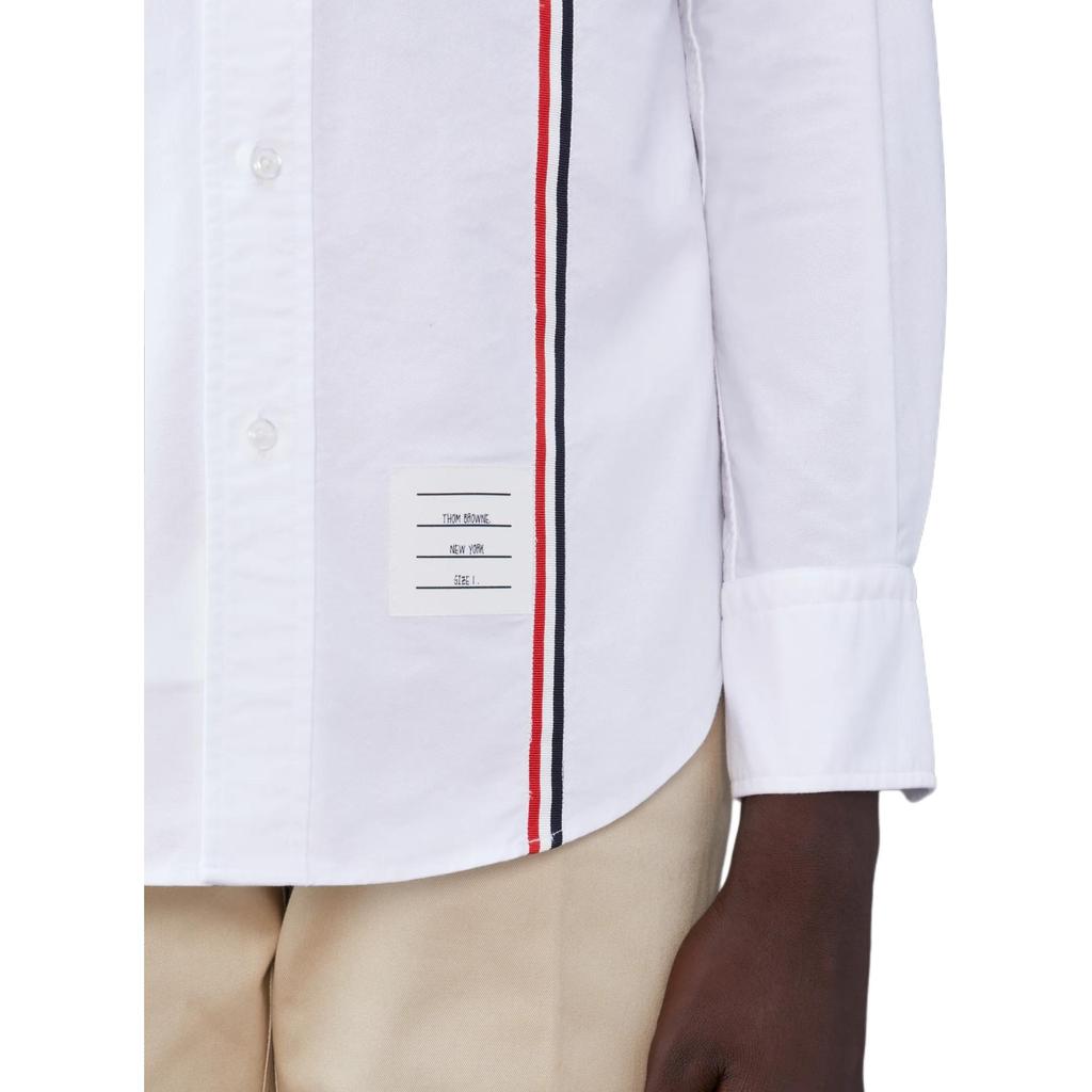 THOM BROWNE Rwb Striped Buttoned Shirt Men's MWL396A-F0313-100