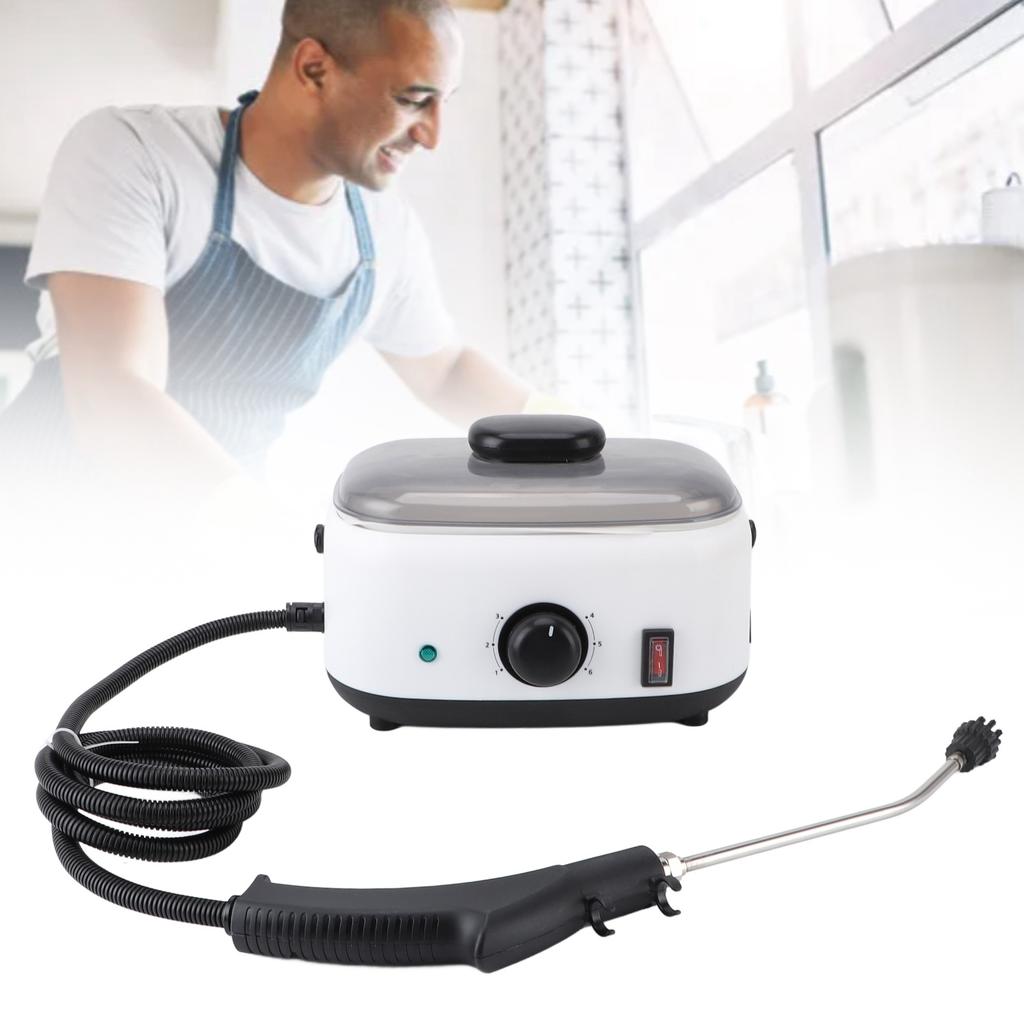 1500ml Dampfreinigungsmaschine Effizienter Hochtemperatur-Hochdruck-Dampfreiniger mit 3 Bürstenköpfen