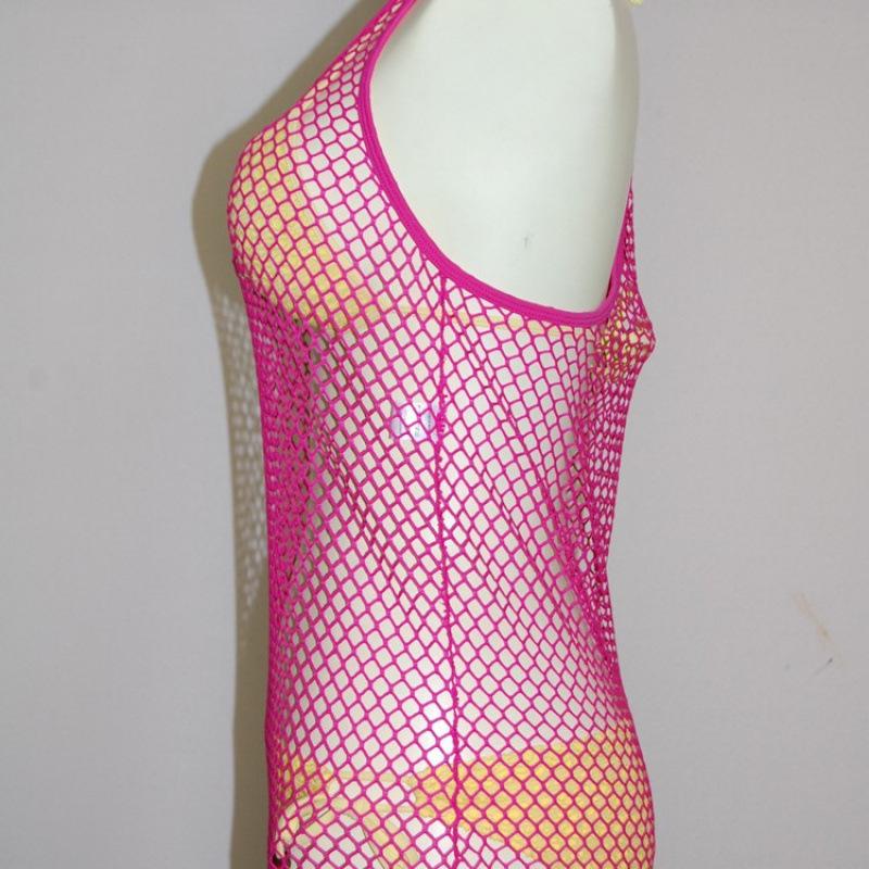 Versatile Mesh Beachwear Cover-up Swimsuit – Trendy Sun Protection 185001