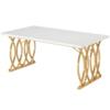 Tribesigns Modern Dining Table for 6 People, Living Room Table, 160 X 80 X 75 Cm, Rectangular Kitchen Table, Dining Table