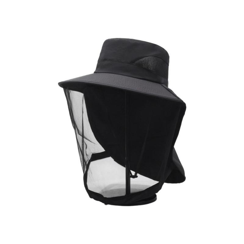 Breathable Insect Proof Face Cover Sun Protective Headgear For Fishing Gardening Outdoor Activity Lightweight Travel Hat