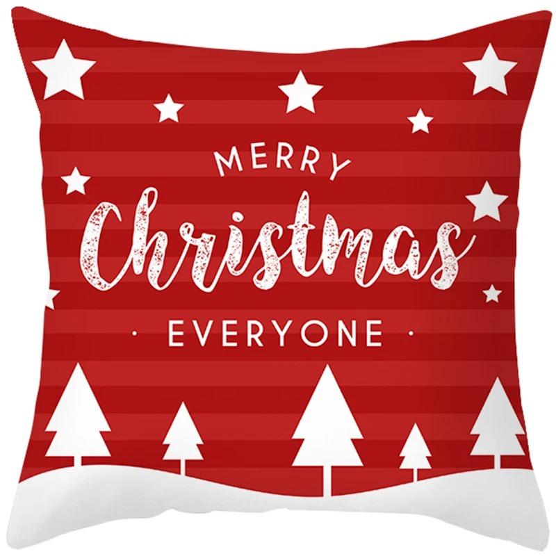 Christmas Themed Pillowcases Car Accessories Office Santa Claus Living Room Sofa Home Pillowcases