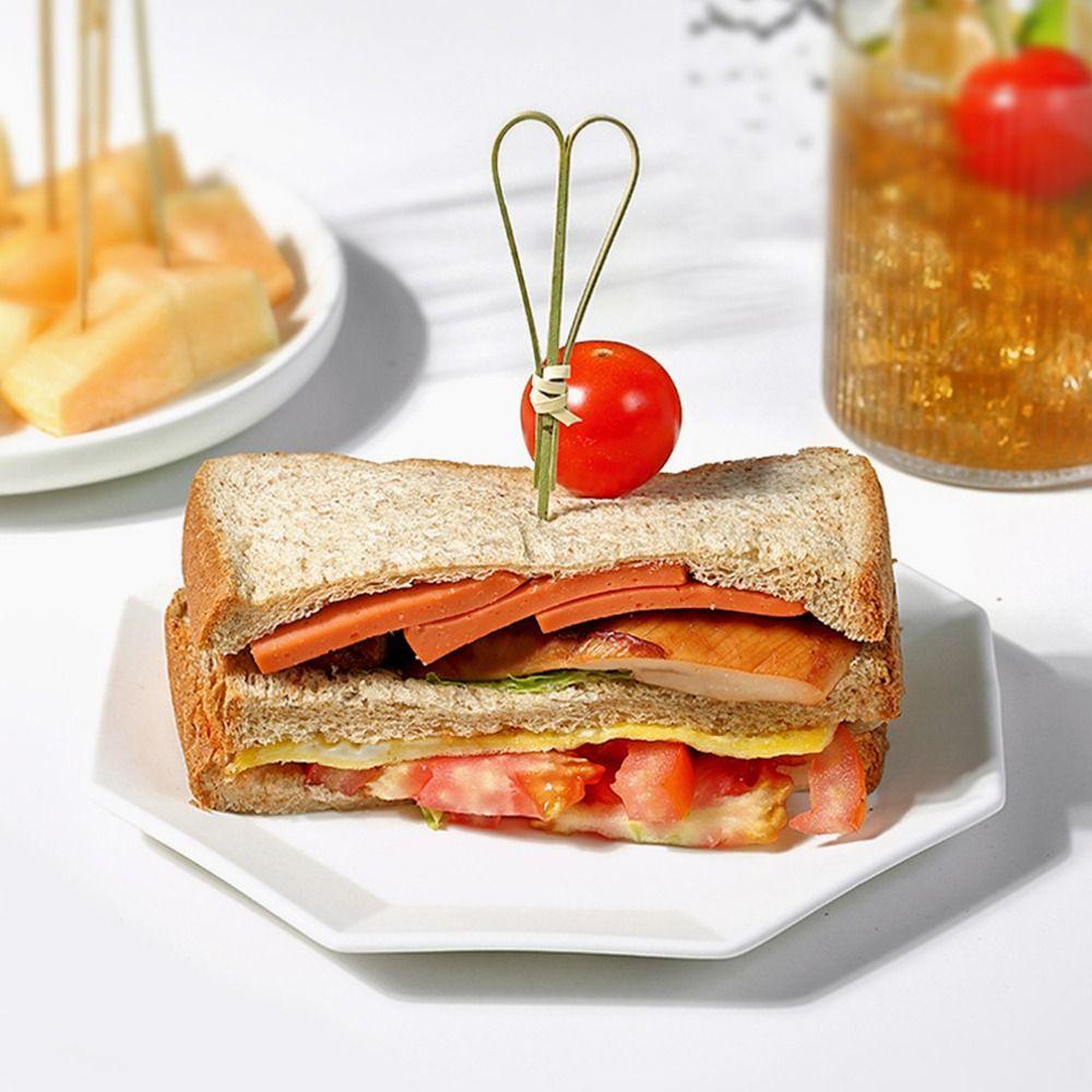 Bar Tool Kitchen & Bar Cocktail Decoration Toothpick Bamboo Stick Art Flower Stick Fruit Stick