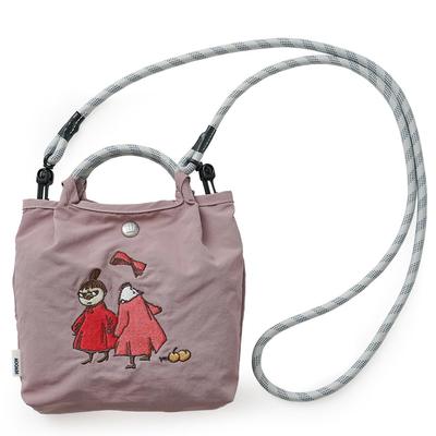Bestickte Moomin Pochette Mini-Umhängetasche für Damen, Klein, Leicht, 2-Wege-Tasche, RMPK-03