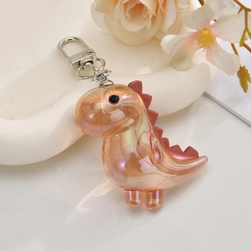 Süßer Acryl-Dinosaurier-Schlüsselanhänger, gepaart mit stabiler Schnalle, Tägliche lässige Rucksack- und Taschendekoration, Überraschungsgeschenk zu Weihnachten