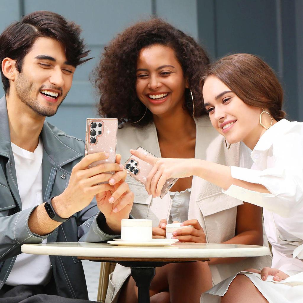 Compatible Samsung Phone Case: S25 Ultra, S24 Starry Sky Glitter, S23 Antibacterial, A56 Protective, A26 Transparent.