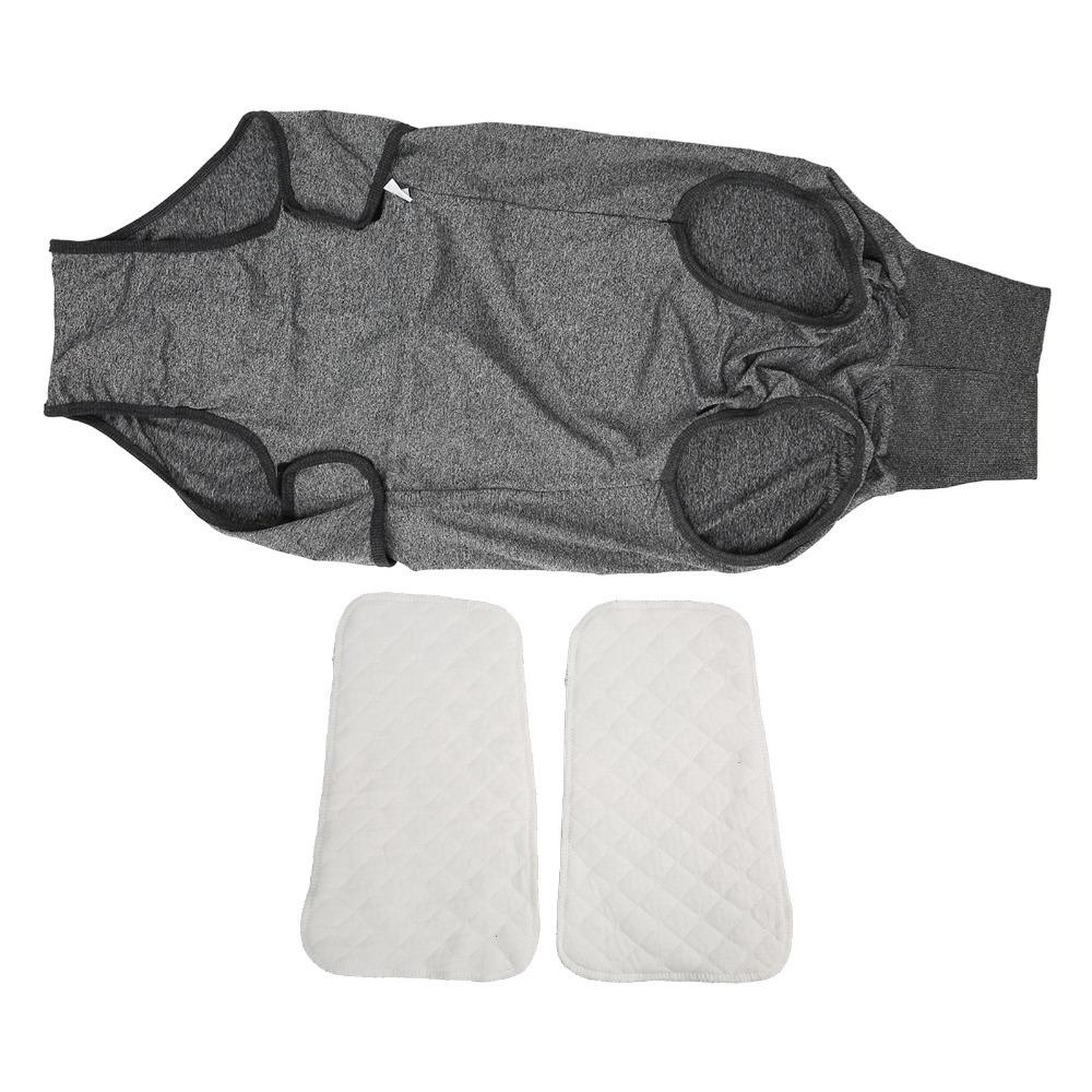 Washable Solid Tone Dog Diaper Breathable Soft Fabric Pet Pant Adjustable Fit Elastic Waist Dog Recovery Suit Daily Home Wear