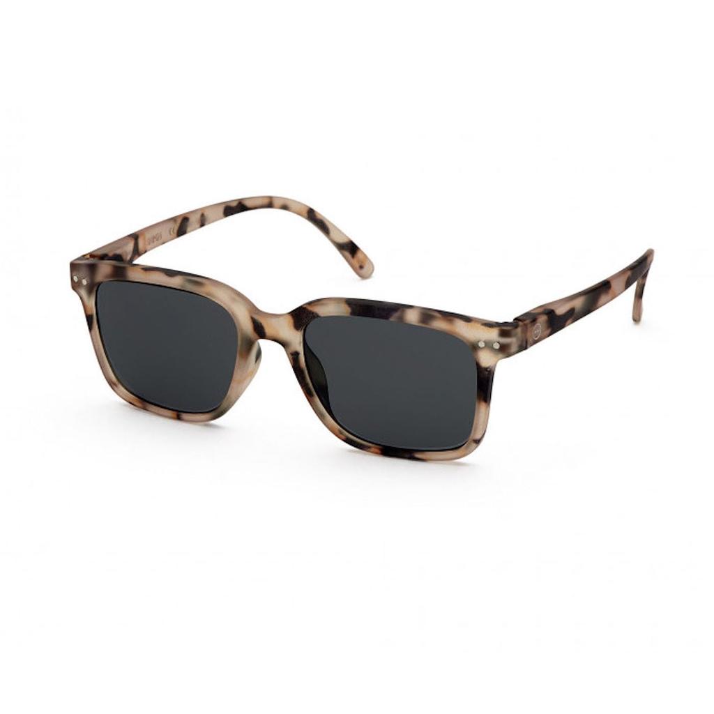 [IZIPIZI] Izipizi Sunglasses #L Model Square (Light TortoiseGray)