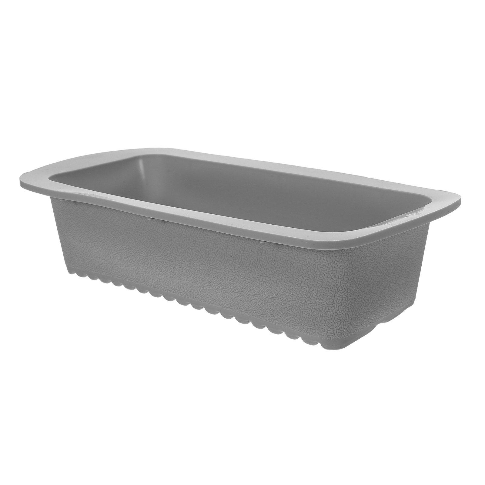 

Rectangle Silicone Cake Mold Baking Mousse Cup Pan for Cupcakes Muffins Pudding Chocolate Desserts 9.1x3.9x2.6in High Temp сірий колір