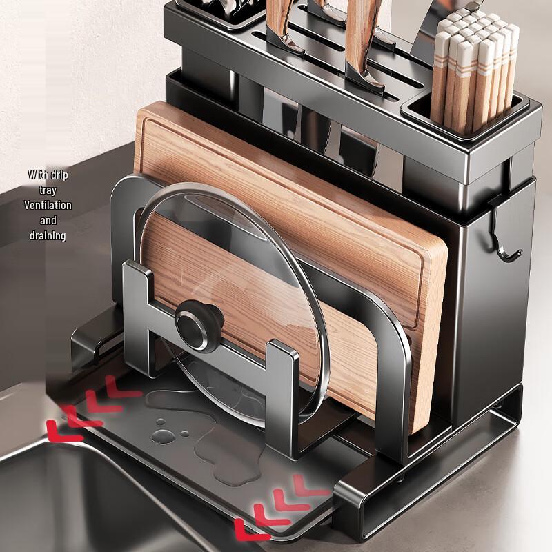 Multi-functional Kitchen Countertop Organizer Rack