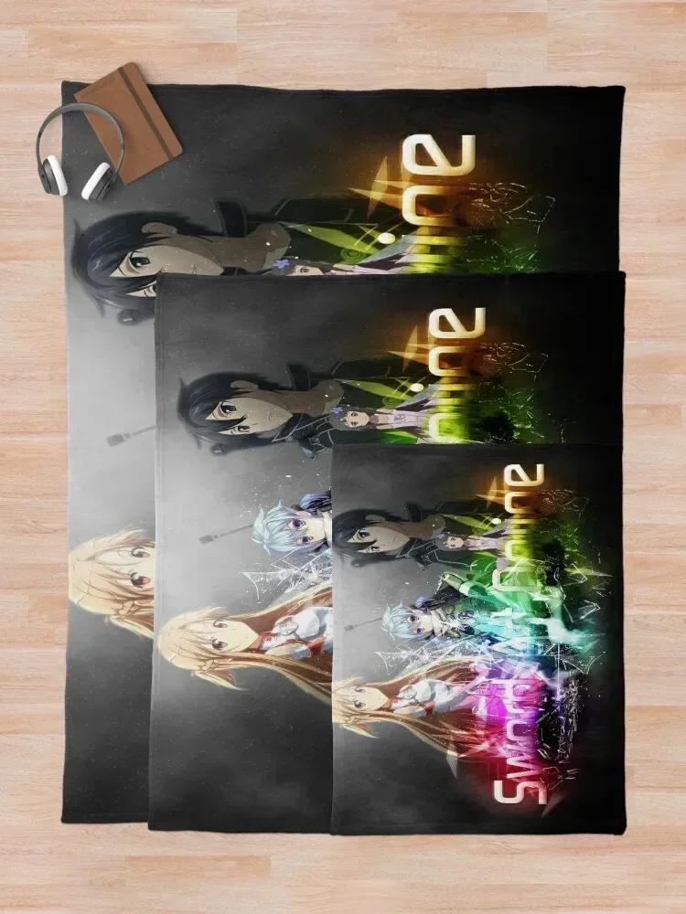 Sword Art Online - Staffel 2 Wurfdecke für den Winter Weiche karierte haarige Haardecken