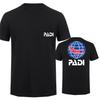 T-shirt Padi Subacqueo Uomo Casual Cotone t-shirt hip hop Manica Corta Top magliette Uomo