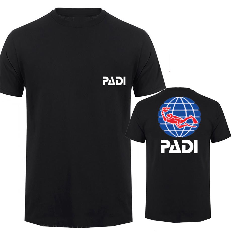 T-shirt Padi Subacqueo Uomo Casual Cotone t-shirt hip hop Manica Corta Top magliette Uomo