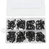 80pcs Ceramic and Stainless Steel Fishing Rod Part Tip Tops Guides Ring Kit Set