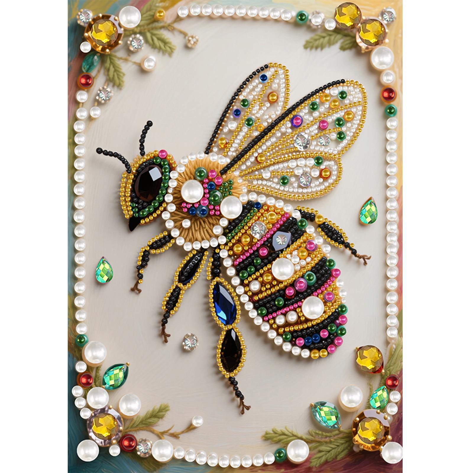 Animal Special Shaped 5D DIY Partial Drill Pearl Gem Diamond Art Painting Kit Gift Diamond Dots Pearl Gem Painting 11.81x15.75in