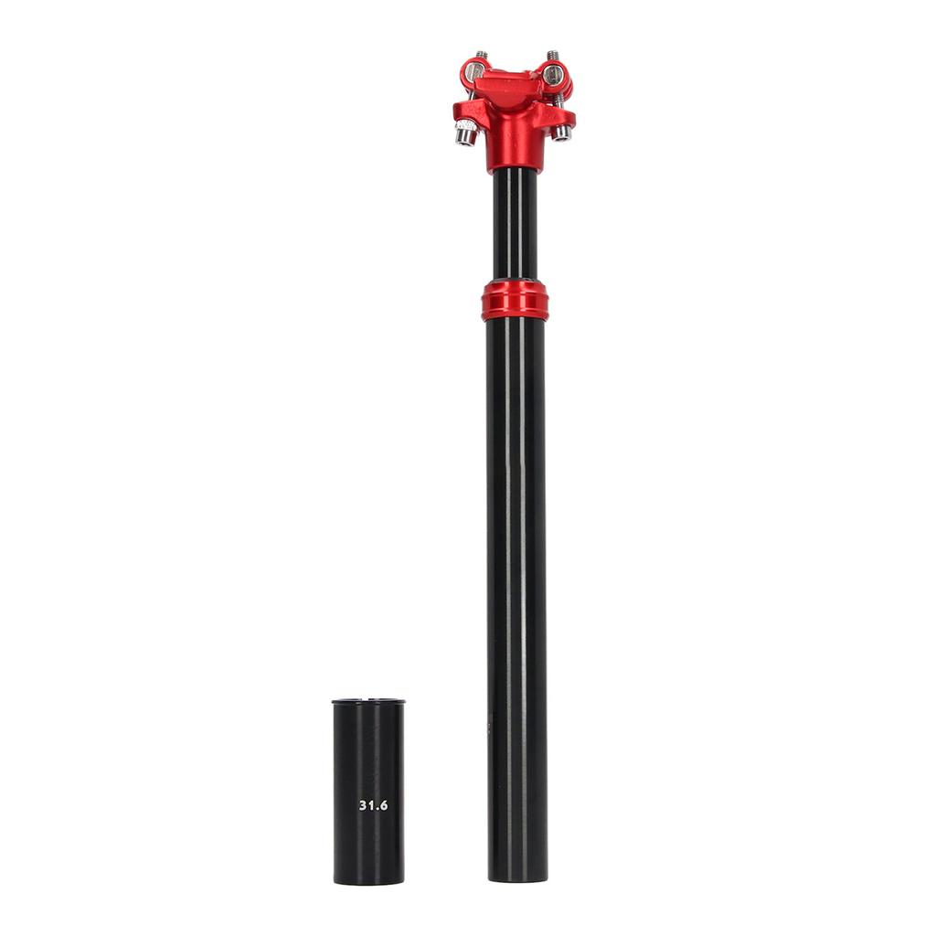 27.2x350mm Bike Suspension Seatpost with Adapter Tube Aluminum Alloy Bicycle Shock Absorber Damper Post