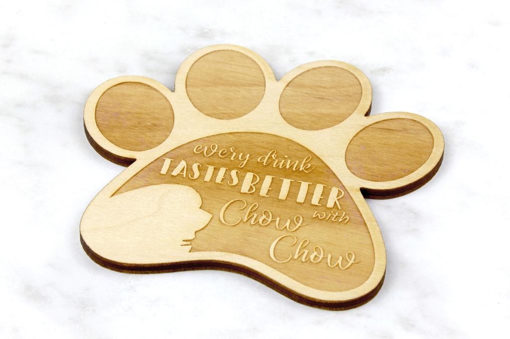 Chow Chow – Mug coaster, engraved coaster with dog | Art-Dog