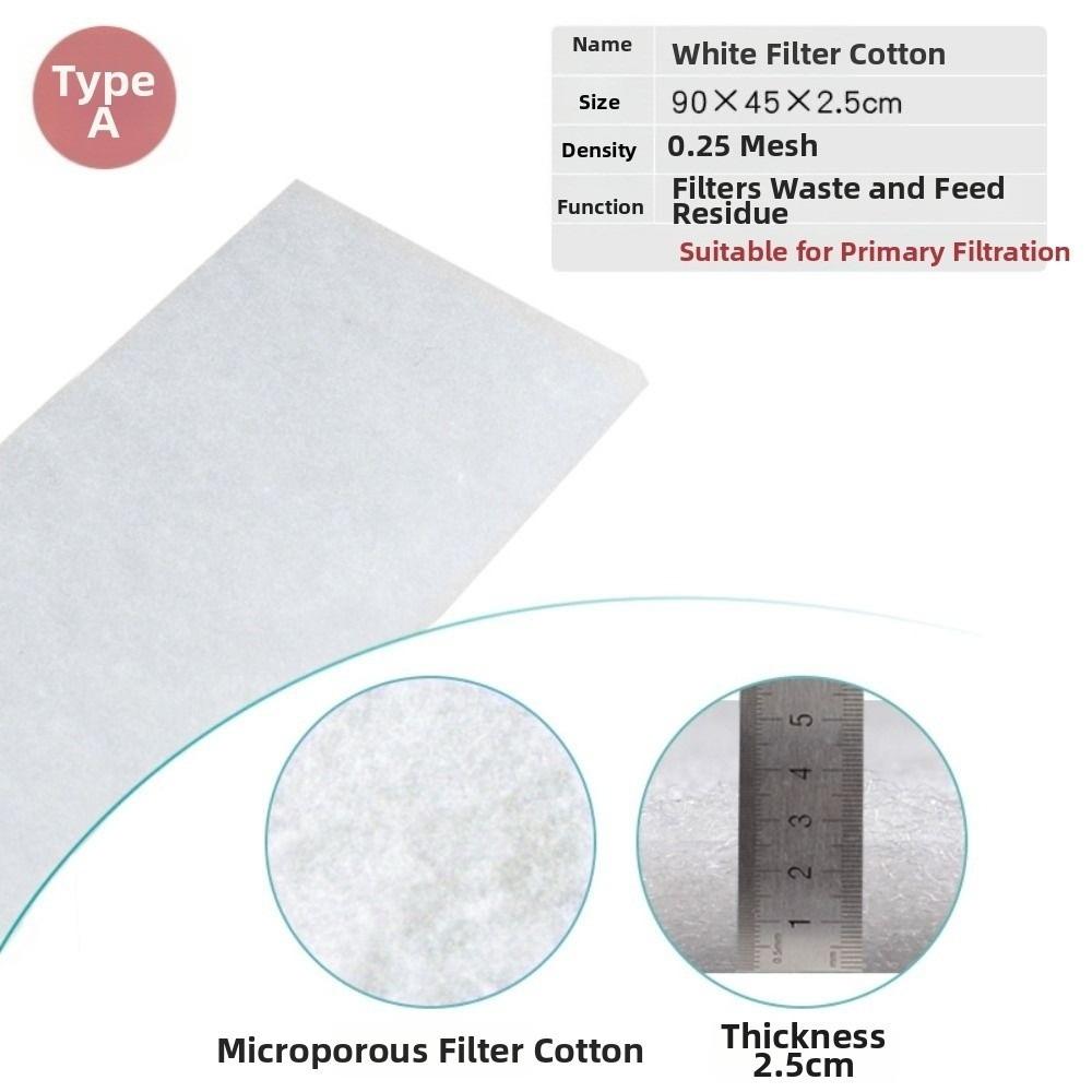 

Reusable Fish Tank Filter Easy to Use Filter Sponge Durable Filter Cotton Aquarium Use A