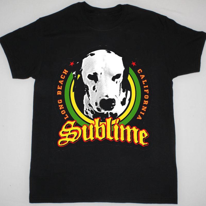 Sublime Lou Dog Band Short Sleeve All Size Black Unisex Tee Shirt S
