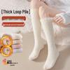 Women's Plush Coral Fleece Winter Socks - Thick, Warm, Velvet Calf and Sleep Socks for Home and Postpartum Comfort