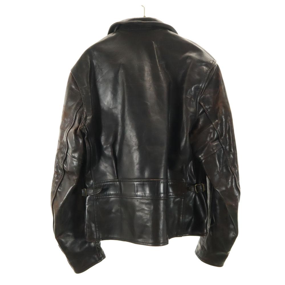 AERO LEATHER Made in Scotland leather jacket 38 black Men's Used