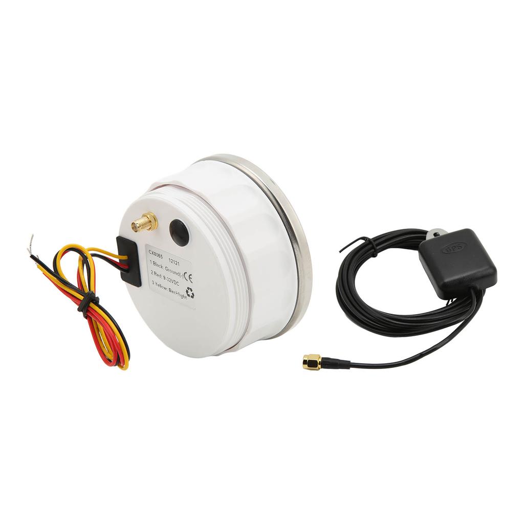 85mm GPS Speedometer Digital 220km H 0‑140MPH IP67 Waterproof Red Backlight 9‑32V Universal Odometer for Car Boat