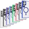 Magnetic Wireless Charging Phone Case Galaxy S26 Ultra With Clear TPUAcrylic Back Metal Camera Ring Drop Protection