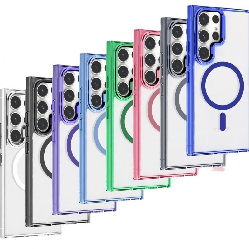 Magnetic Wireless Charging Phone Case Galaxy S26 Ultra With Clear TPUAcrylic Back Metal Camera Ring Drop Protection