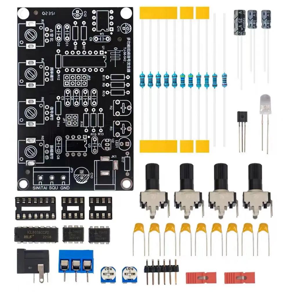 ICL8038 Multifunktions-Niederfrequenz-Signalgenerator, Mehrwellen-Schweiß-Elektronik-Schaltungs-Experimentierkasten, DIY-Elektronik-Bausatz