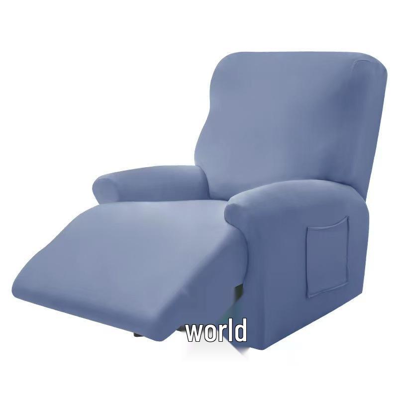 

Водонепроницаемый эластичный чехол на диван-реклайнер из молочного шелка - Полный обхват, раздельный тип Single Seat (4 pieces) светло-синий