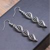 Elegant DNA Double Helix Earrings Ear Hooks Inspired By Science For Women Students And Teachers In Copper Materials