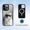 Cool Cat Cute Phone Case Magnetic For iPhone17 16 15 14 13 12 Pro Max For Magsafe Wireless Charging Cover