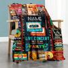 Love Music Customize Text Blanket Gift Customizable Blanket Soft Warm Cozy Versatile for Office Home Decor Chair Seaside Four Seasons Universal