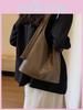 Trendy Soft Material Unisex Retro Large Tote Bag For Women Perfect For Daily Use