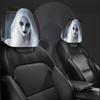 White-Haired Nun Ghost Headrest Covers, Elastic Snug Fit, Daily & Holiday Atmosphere Car Headrest Covers