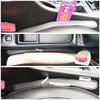 Leather Seat Gap Filler, No Drop Seat Guard Universal For Car SUV, Truck To Fill The Gap Between Seat And Console Black Crevice Plug Drop Blocker