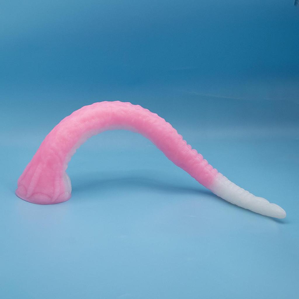 Octopus Silicone Anal Plug: Suction Cup Training Dilator & Whip