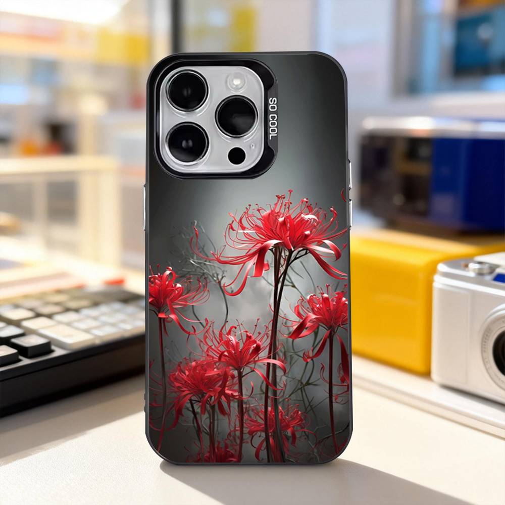 Ghoul Spider L-Lily Tokyo For iPhone 17,16,15,14,13,12,11,Pro,Max,Plus,E,Air,Mini Anti Fall Black Matte Hard Bumper Phone Case