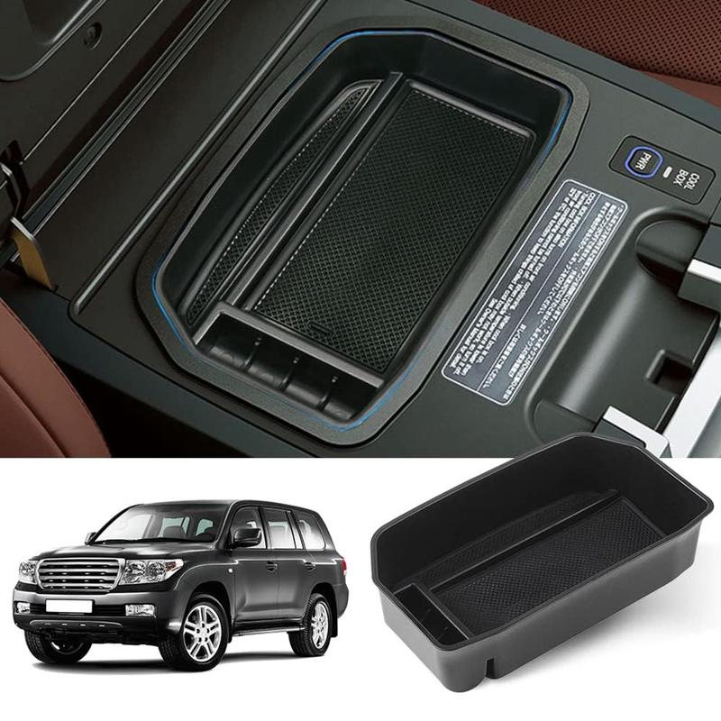 Car Center Console Armrest Box Glove Box Organizer Tray Secondary Storage Compatible For Toyota Land Cruiser LC200 2008-2020