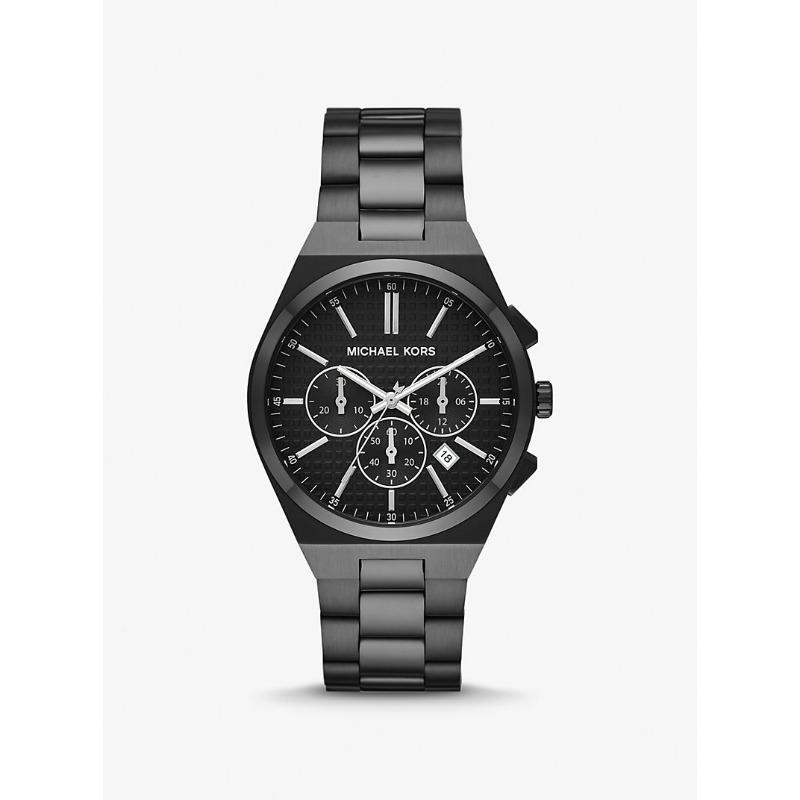 Мужские часы Michael Kors Oversized Lennox с черным покрытием MK9146 чёрный