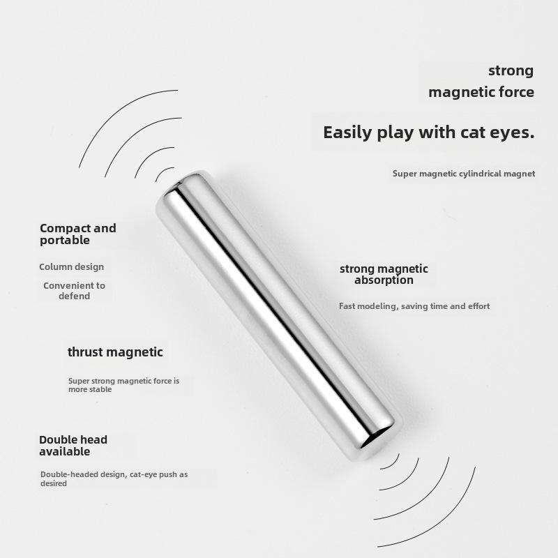 9D Cat Eye Nail Polish Magnet Tool - Strong, Double-Ended Design for Unique Patterns