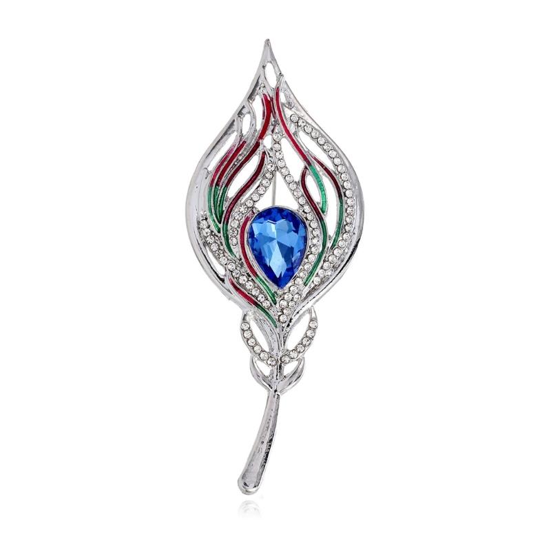

Antique Inspired Pin Ornament Zinc Metal Craft Feather Theme Brooch For Jackets Coats Fashion Jewelry