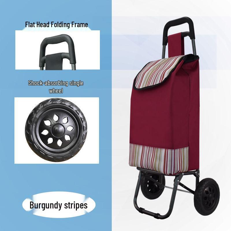 Компактная складная тележка для покупок - Портативная тележка для пожилых людей
