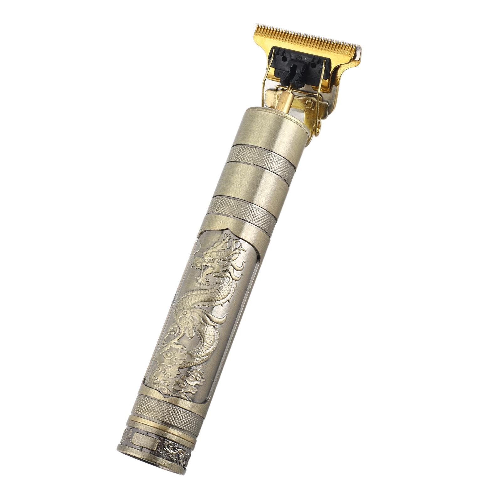 

Машинка для стрижки волос USB модная винтажная электрическая машинка для стрижки волос триммер для домашнего салона T2 USB аккумулятор