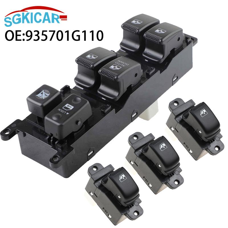 93570-1G110 935701G110 Car Front Left Electric Power Window Master Switch 93580-2D000 93570-1G200 For KIA RiO Hybrid 2006-2010