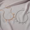 Inlaid Rhinestone Butterfly Pendant Necklace