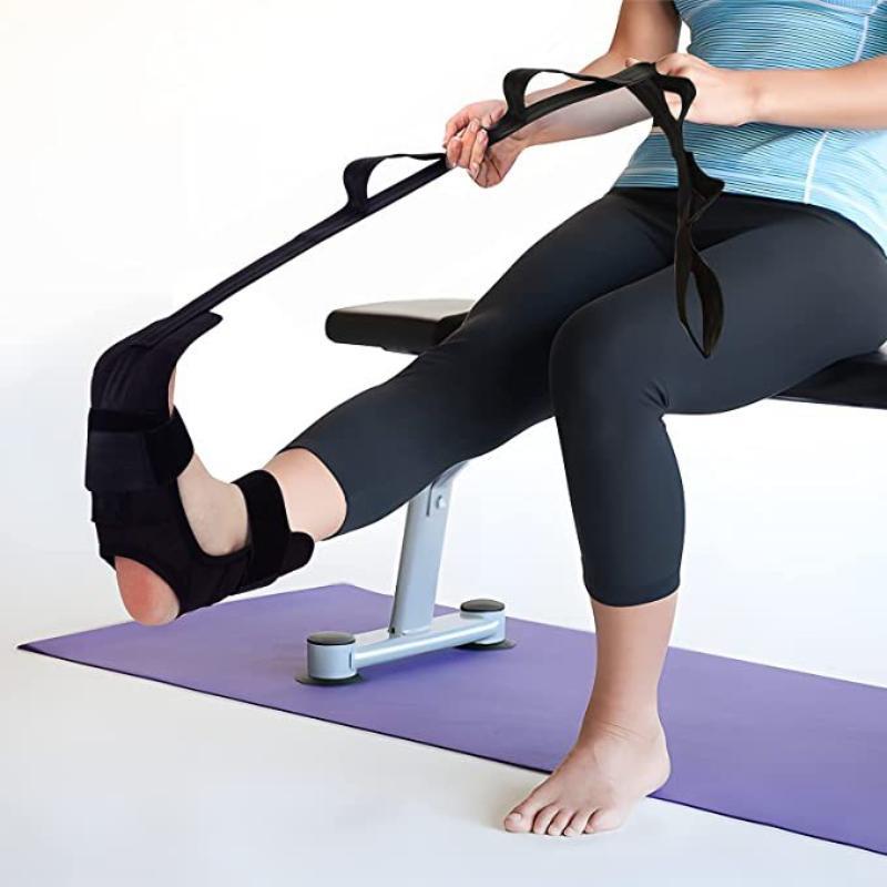 Yoga Bacak ve Ayak Esnetme Bandı - Dayanıklı Oxford Kumaş Pilates ve Yoga İçin İdeal Evrensel Kullanım Esnetme Yardımcısı Esnek Kumaş