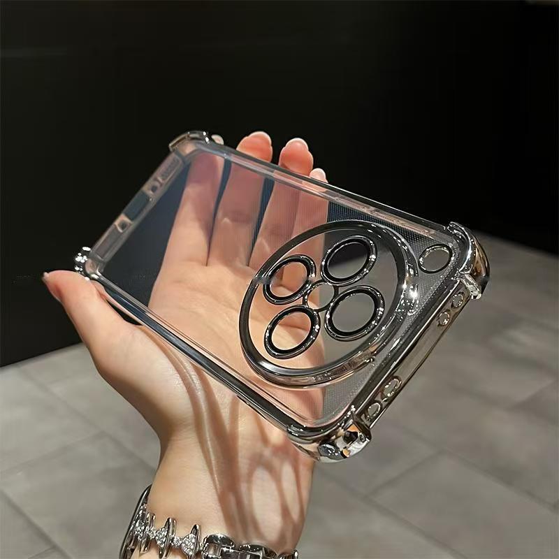 Applicable To OPPOfindx1 Mobile Phone Case, Four-corner Airbag Anti-drop Reno11 Electroplated Transparent A1spro Protective Case