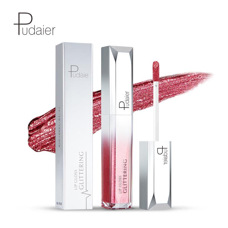 Pudaier Rossetto lucidalabbra idratante perlato Star Glitter Lip Gloss
